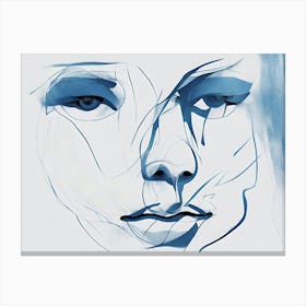 Abstract Of A Woman'S Face 1 Canvas Print