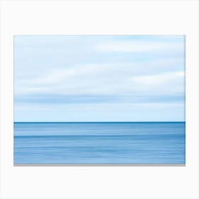 Long exposure coast of Italy - blue ocean abstract travel photography by Christa Stroo Photography Canvas Print