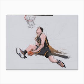 Basketball   Aaron Gordon Dunk   Landscape Canvas Print