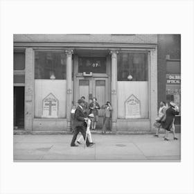 Untitled Photo, Possibly Related To Storefront Church,Chicago, Illinois By Russell Lee Canvas Print