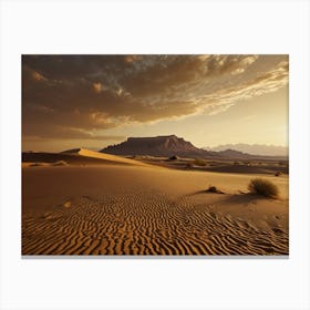 Sunset In The Desert 22 Canvas Print