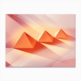 Three Pyramids Canvas Print