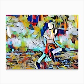 Runner Frame Canvas Print