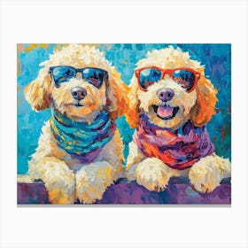 Classy Goldendoodles 3 Canvas Print