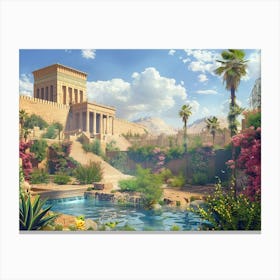 Egyptian Garden Canvas Print