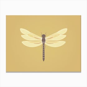 Dragonfly Wandering Gilder Minimalistic 2 Canvas Print