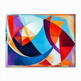 Dynamic Geometric Composition Canvas Print