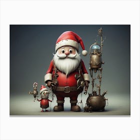 Steampunk Santa 2 Canvas Print