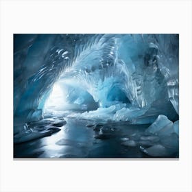 Ice Cave Paintings Art Print 1 Canvas Print