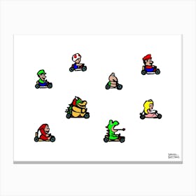 Mario Kart Canvas Print
