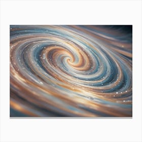 Abstract Swirl With A Swirling, Hypnotic Effect Resembling A Galaxy Or Nebula Canvas Print