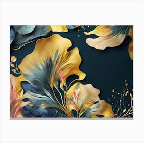 Abstract Floral Painting 2 Canvas Print