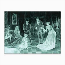 Ghosts Of The Bride And Groom Canvas Print