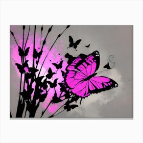 Pink Butterfly 5 Canvas Print