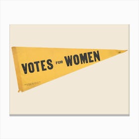 vote for woman flag Canvas Print