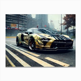 Gold Gtr Wallpaper Canvas Print