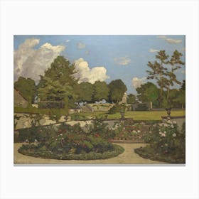 The Painters Garden At Saint Privé, Henri Joseph Harpignies Canvas Print