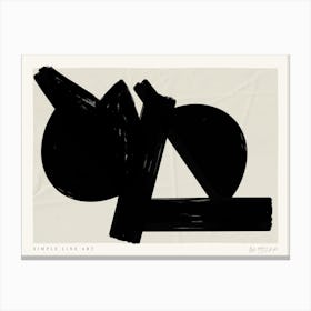Simple art line no 34 Canvas Print