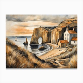 European Coastal Painting (19) Canvas Print