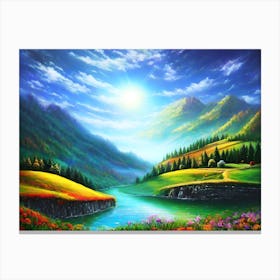 Landscape Painting 21 Canvas Print