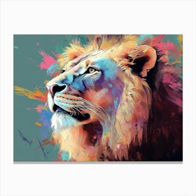 Lion Animal Abstract Canvas Print