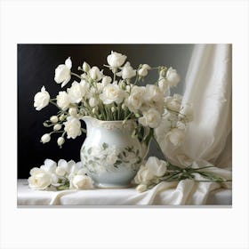 White Tulips Canvas Print