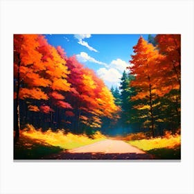 Autumn Road 5 Canvas Print