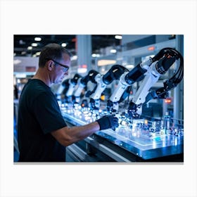 A Dynamic Compelling Exhibitor Of The Ai Driven Automation That Is Reshaping The Modern Industrial (2) Canvas Print