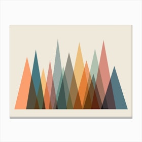 Mid Century Mountain Canvas Print