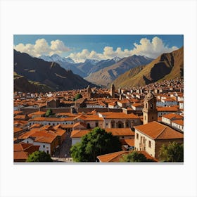 Cusco City 3  Canvas Print