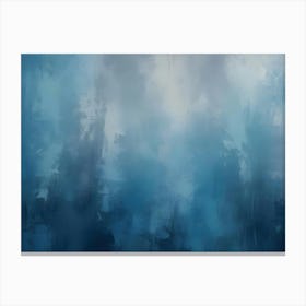 Abstract Blue Background With Brush Strokes And Texture Canvas Print