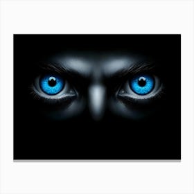 Dark Blue Eyes Canvas Print
