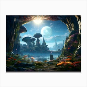 Mushroom Forest 1 Canvas Print