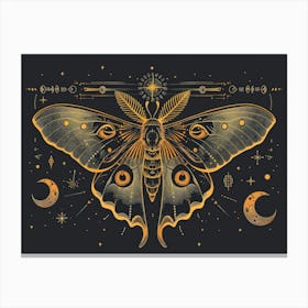 Moth Of The Moon Canvas Print