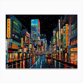 Night In Tokyo 2 Canvas Print