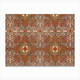 Arabic Art Pattern, Emile Prisses D’Avennes, La Decoration Arabe, Digitally Enhanced Lithograph From Ow Canvas Print