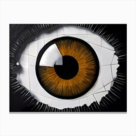 Fragmented Vision: I Put An Eye On You Series Canvas Print