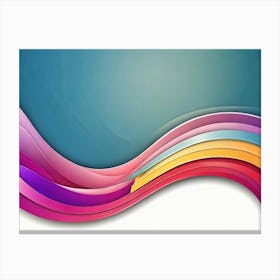 Abstract Wave Background 1 Canvas Print