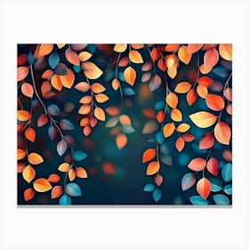 Autumn Leaves Background 2 Canvas Print