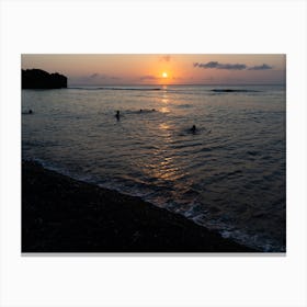 Basco Sunset Swim, Philippines Canvas Print