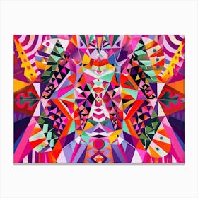 Geometric Abstract Painting Canvas Print