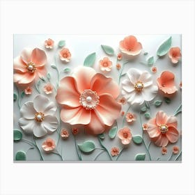 3d Artwork Flower 1 Canvas Print