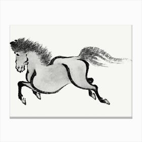 Hokusai Horse Running Canvas Print