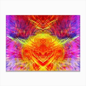 Psychedelic Heart Canvas Print