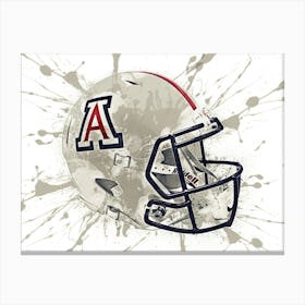 Arizona Wildcats NCAA Helmet Poster Canvas Print