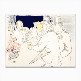 The Irish And American Bar, Rue Royale (1896), Henri de Toulouse-Lautrec Canvas Print