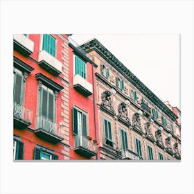 Colorful Buildings In Italy Canvas Print