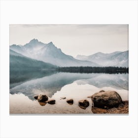 Mountain Lake Reflection Canvas Print