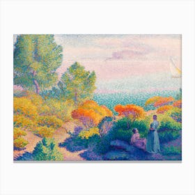 Two Women by the Shore, Canvas Print