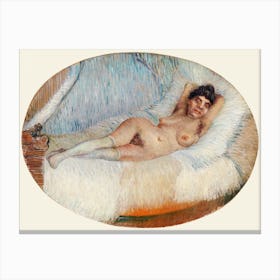 Reclining Nude (Femme Nue Étendue Sur Un Lit) (1887), Vincent Van Gogh Canvas Print